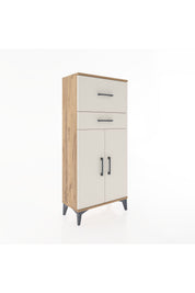 Hyperion Dolap Tek Raflı 2 Çekmeceli 2 Kapaklı 60x44x134 - S50M076V7B