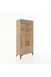 Hyperion Dolap Tek Raflı 2 Çekmeceli 2 Kapaklı 60x44x134 - S50M076V9B