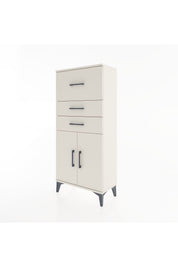 Hyperion Dolap Tek Raflı 3 Çekmeceli 2 Kapaklı 60x44x134 - S50M077V1B