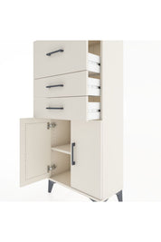 Hyperion Dolap Tek Raflı 3 Çekmeceli 2 Kapaklı 60x44x134 - S50M077V1B