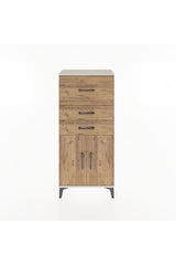 Hyperion Dolap Tek Raflı 3 Çekmeceli 2 Kapaklı 60x44x134