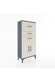 Hyperion Dolap Tek Raflı 3 Çekmeceli 2 Kapaklı 60x44x134 - S50M077V4B