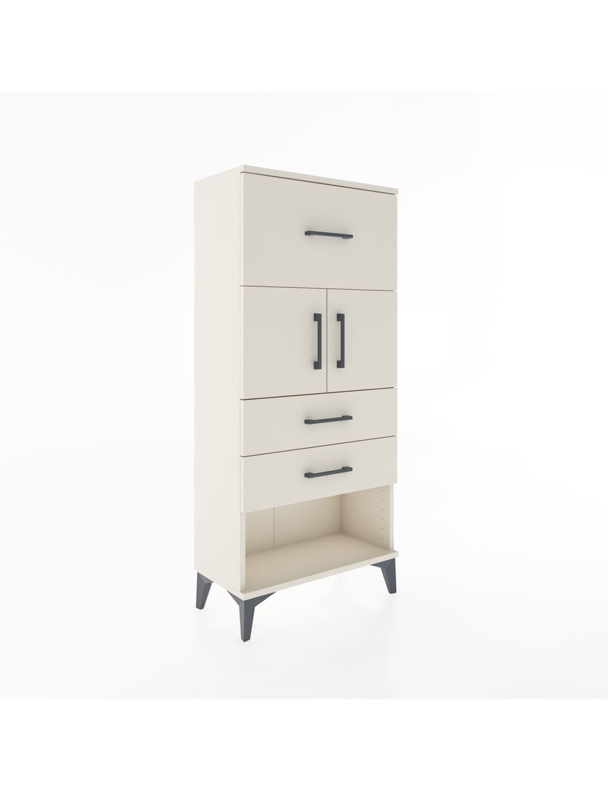 Hyperion Dolap 2 Raflı 3 Çekmeceli 2 Kapaklı 60x44x134 Aytaşı-Aytaşı