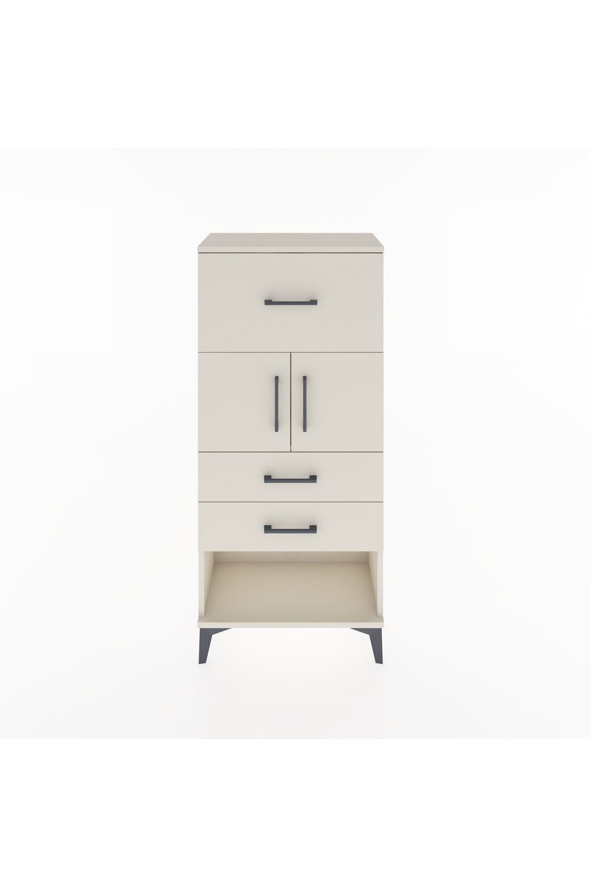 Hyperion Dolap 2 Raflı 3 Çekmeceli 2 Kapaklı 60x44x134 Aytaşı-Aytaşı