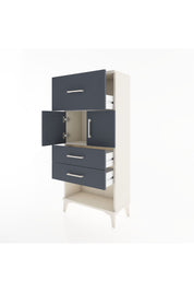 Hyperion Dolap 2 Raflı 3 Çekmeceli 2 Kapaklı 60x44x134 Aytaşı-Antrasit