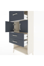 Hyperion Dolap 2 Raflı 3 Çekmeceli 2 Kapaklı 60x44x134 Aytaşı-Antrasit