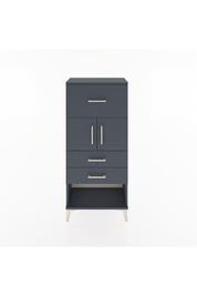 Hyperion Dolap 2 Raflı 3 Çekmeceli 2 Kapaklı 60x44x134 Antrasit-Antrasit