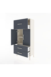Hyperion Dolap 2 Raflı 3 Çekmeceli 2 Kapaklı 60x44x134 Aytaşı-Antrasit