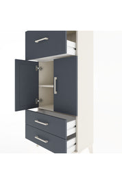 Hyperion Dolap 2 Raflı 3 Çekmeceli 2 Kapaklı 60x44x134 Aytaşı-Antrasit