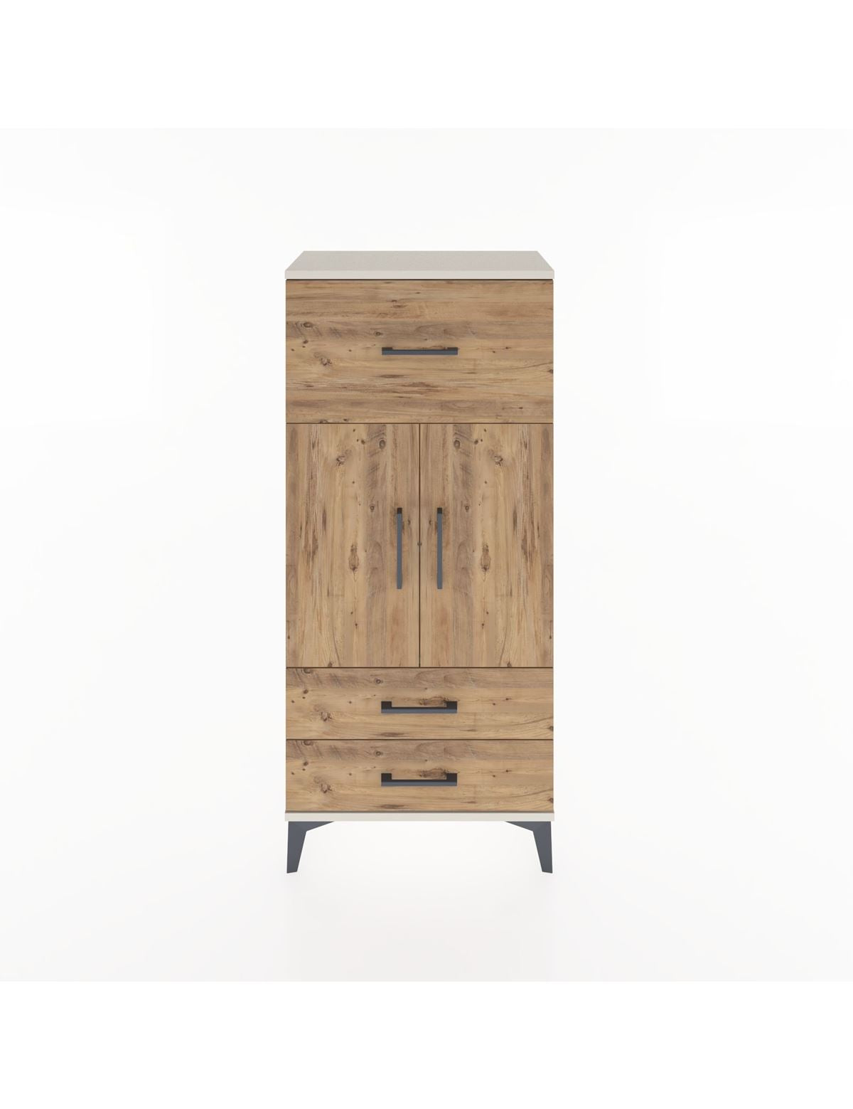 Hyperion Dolap 2 Raflı 3 Çekmeceli 2 Kapaklı 60x44x134 Aytaşı-Çam