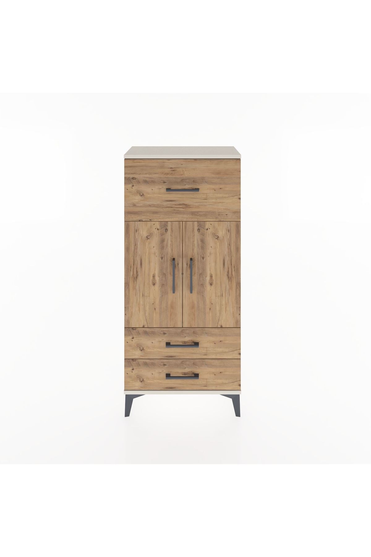 Hyperion Dolap 2 Raflı 3 Çekmeceli 2 Kapaklı 60x44x134 Aytaşı-Çam