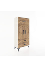 Hyperion Dolap 2 Raflı 3 Çekmeceli 2 Kapaklı 60x44x134 Aytaşı-Çam