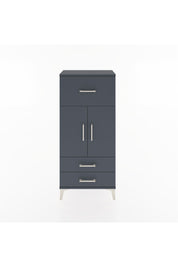 Hyperion Dolap 2 Raflı 3 Çekmeceli 2 Kapaklı 60x44x134 Antrasit-Antrasit