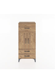 Hyperion Dolap 2 Raflı 3 Çekmeceli 2 Kapaklı 60x44x134 Çam-Çam