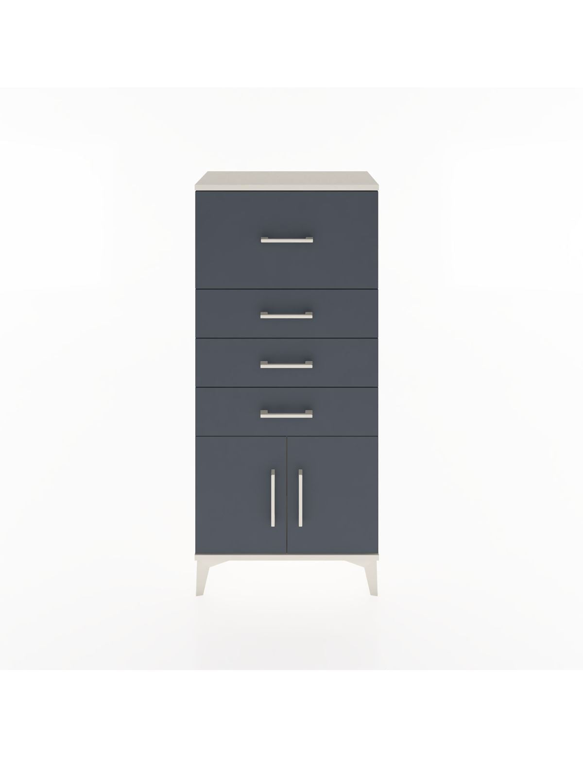 Hyperion Dolap 4 Çekmeceli 2 Kapaklı 60x44x134 Aytaşı-Antrasit