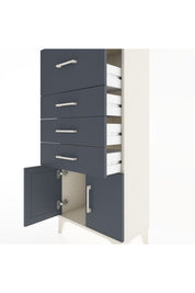 Hyperion Dolap 4 Çekmeceli 2 Kapaklı 60x44x134 Aytaşı-Antrasit