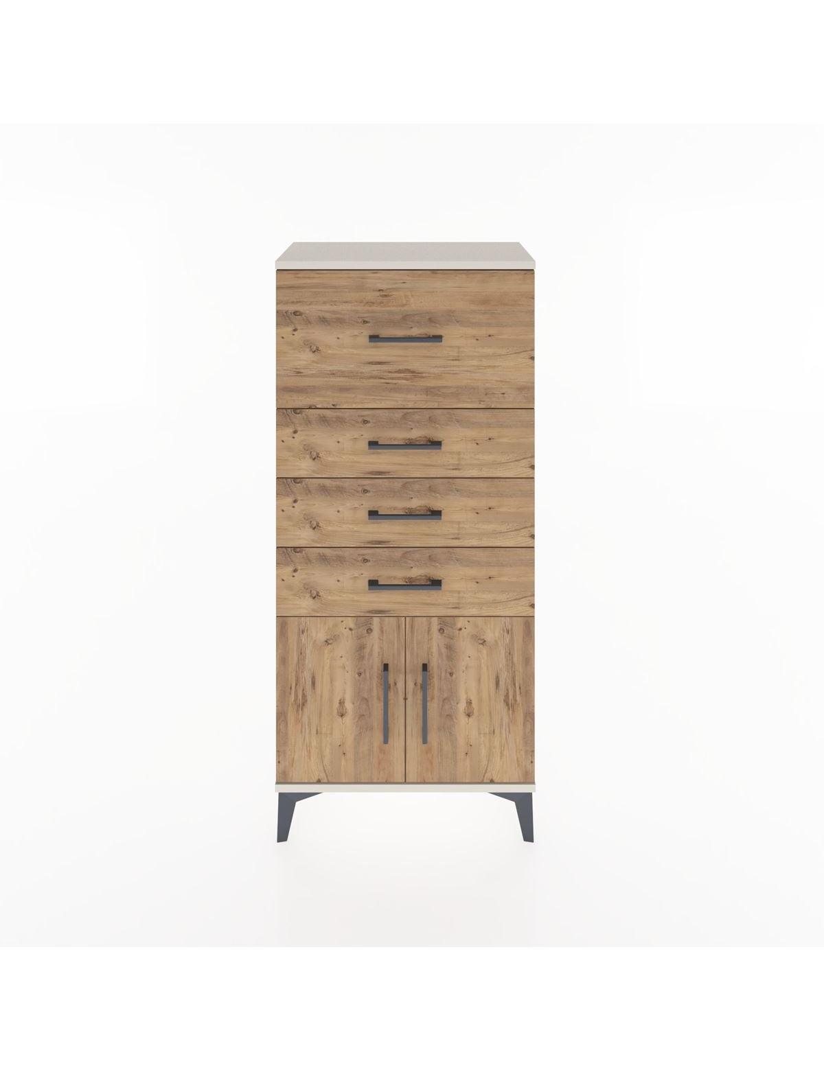 Hyperion Dolap 4 Çekmeceli 2 Kapaklı 60x44x134 Aytaşı-Çam