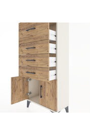 Hyperion Dolap 4 Çekmeceli 2 Kapaklı 60x44x134 Aytaşı-Çam