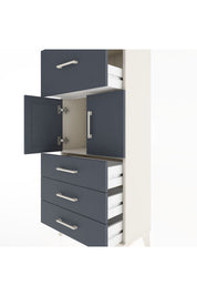 Hyperion Dolap Tek Raflı 4 Çekmeceli 2 Kapaklı 60x44x134 - S50M081V2B