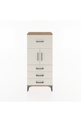 Hyperion Dolap Tek Raflı 4 Çekmeceli 2 Kapaklı 60x44x134