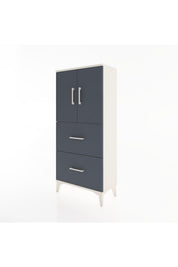 Hyperion Dolap Tek Raflı 2 Çekmeceli 2 Kapaklı 60x44x134 - S50M082V2B
