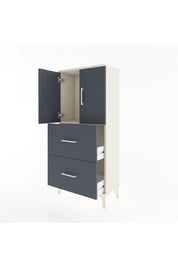 Hyperion Dolap Tek Raflı 2 Çekmeceli 2 Kapaklı 60x44x134 - S50M082V2B