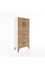 Hyperion Dolap Tek Raflı 2 Çekmeceli 2 Kapaklı 60x44x134 - S50M082V3B