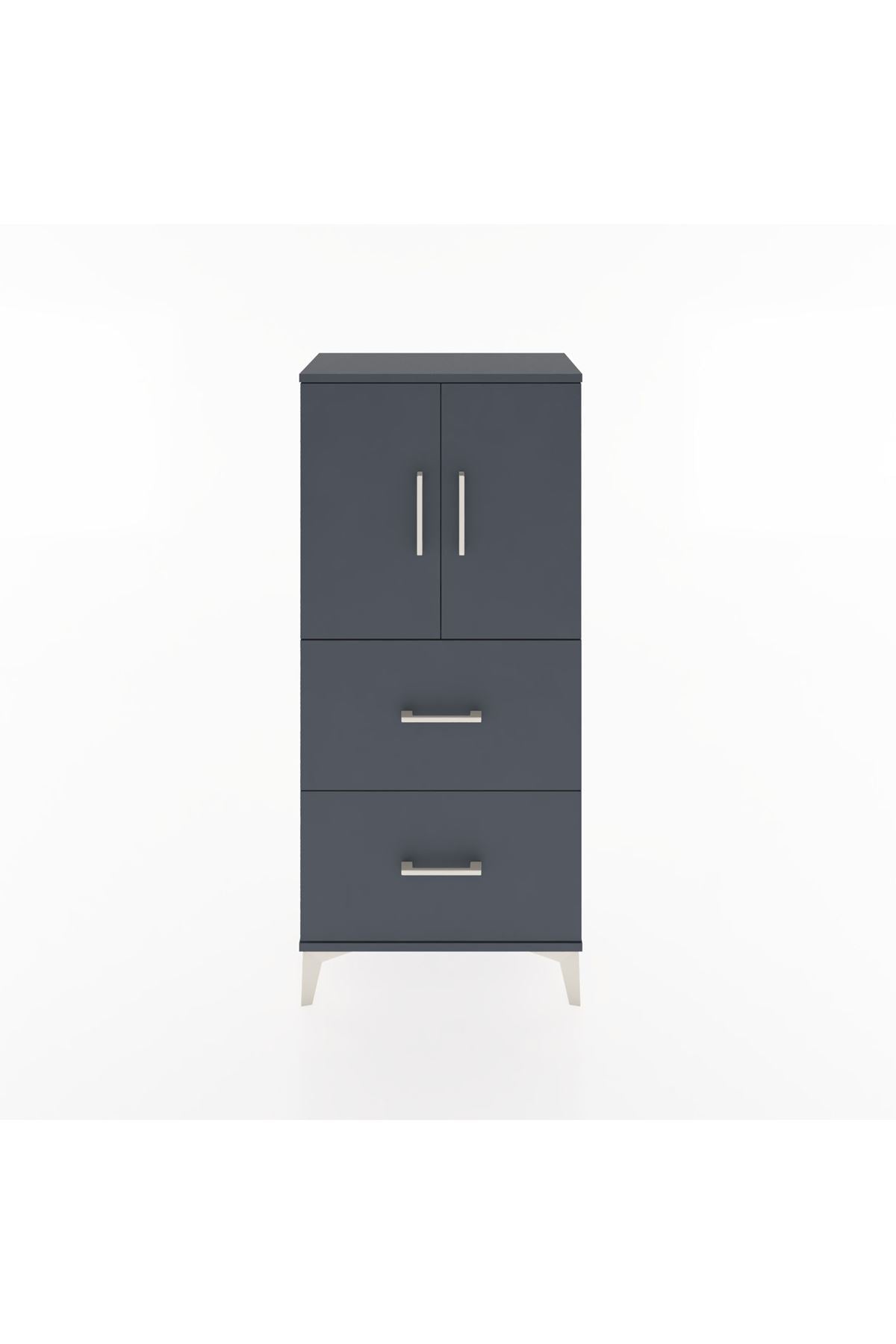 Hyperion Dolap Tek Raflı 2 Çekmeceli 2 Kapaklı 60x44x134 - S50M082V5B