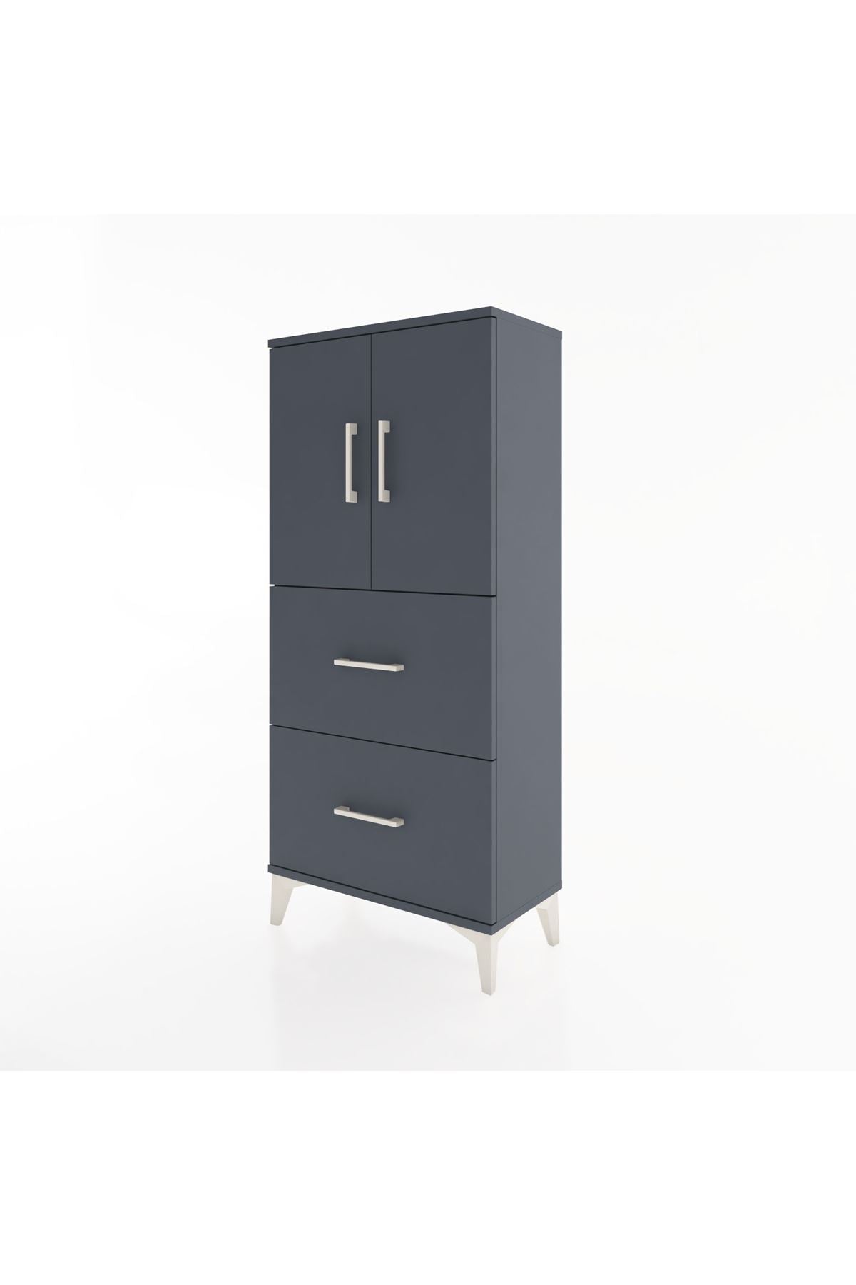 Hyperion Dolap Tek Raflı 2 Çekmeceli 2 Kapaklı 60x44x134 - S50M082V5B