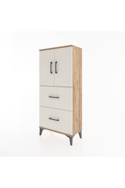 Hyperion Dolap Tek Raflı 2 Çekmeceli 2 Kapaklı 60x44x134 - S50M082V7B