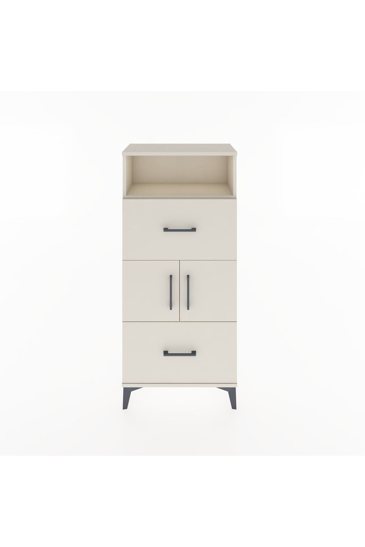 Hyperion Dolap 2 Raflı 2 Çekmeceli 2 Kapaklı 60x44x134 Aytaşı-Aytaşı