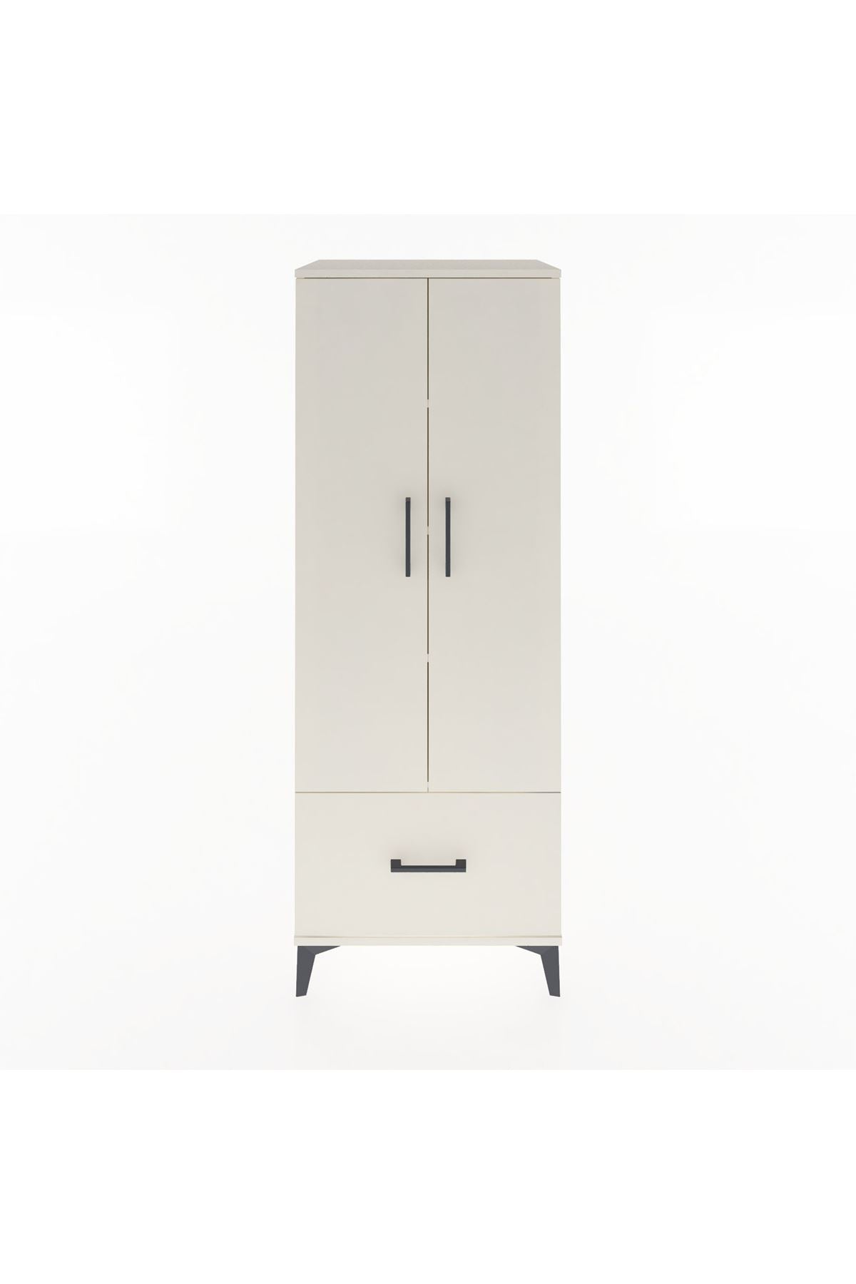 Hyperion Dolap 4 Raflı Tek Çekmeceli 2 Kapaklı 60x44x163 Aytaşı-Aytaşı