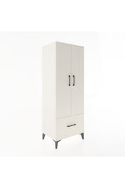 Hyperion Dolap 4 Raflı Tek Çekmeceli 2 Kapaklı 60x44x163 Aytaşı-Aytaşı