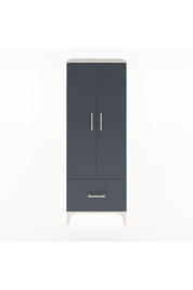 Hyperion Dolap 4 Raflı Tek Çekmeceli 2 Kapaklı 60x44x163 Aytaşı-Antrasit