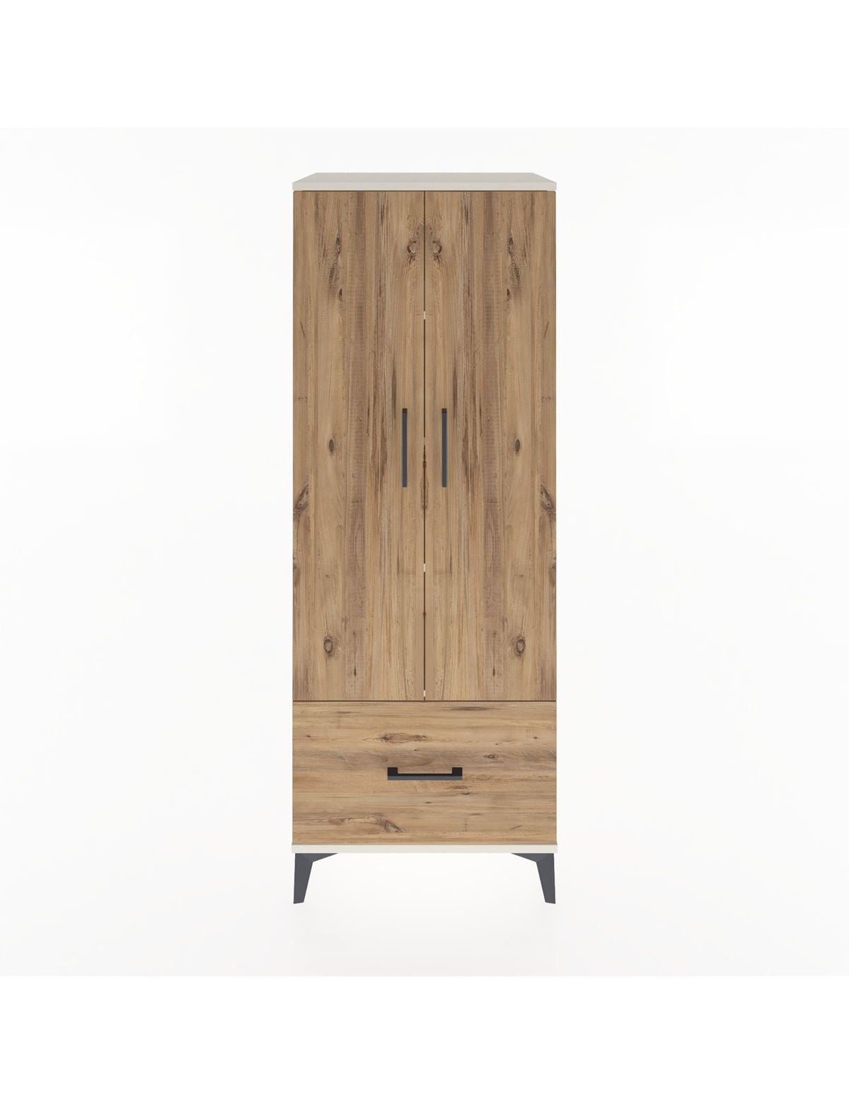 Hyperion Dolap 4 Raflı Tek Çekmeceli 2 Kapaklı 60x44x163 Aytaşı-Çam