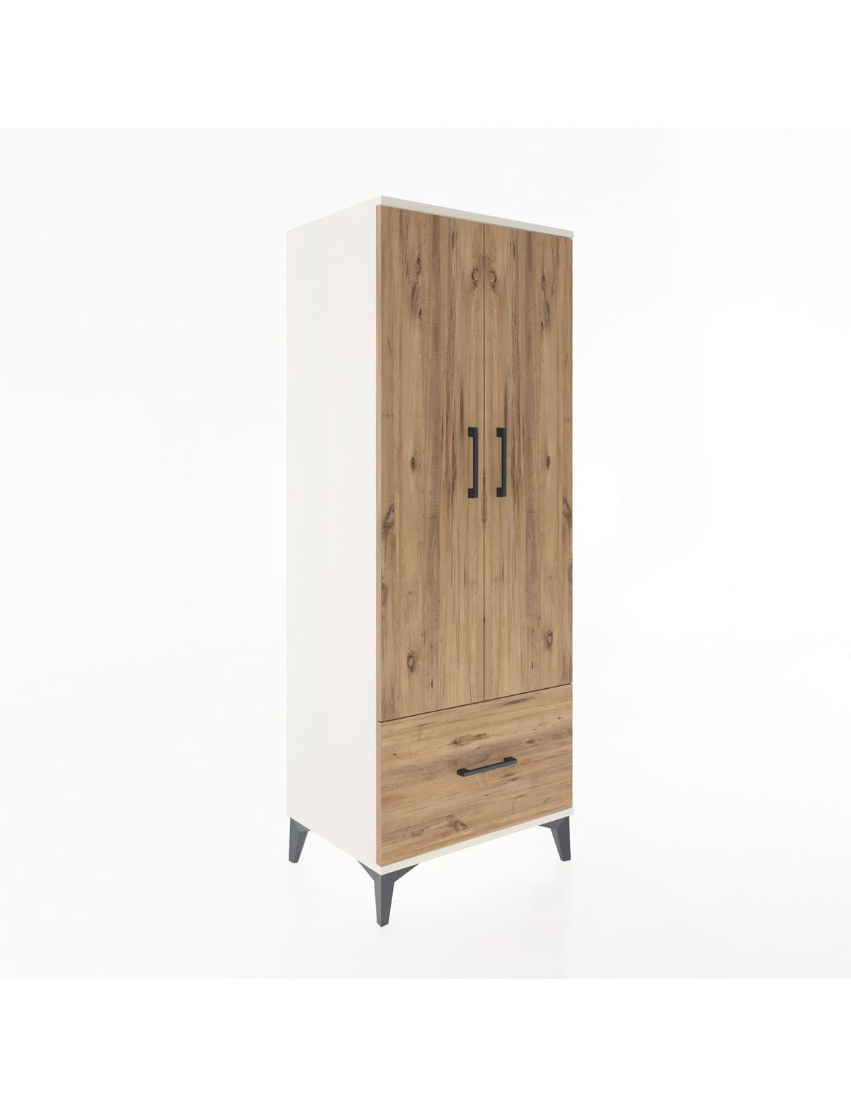 Hyperion Dolap 4 Raflı Tek Çekmeceli 2 Kapaklı 60x44x163 Aytaşı-Çam