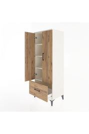 Hyperion Dolap 4 Raflı Tek Çekmeceli 2 Kapaklı 60x44x163 Aytaşı-Çam