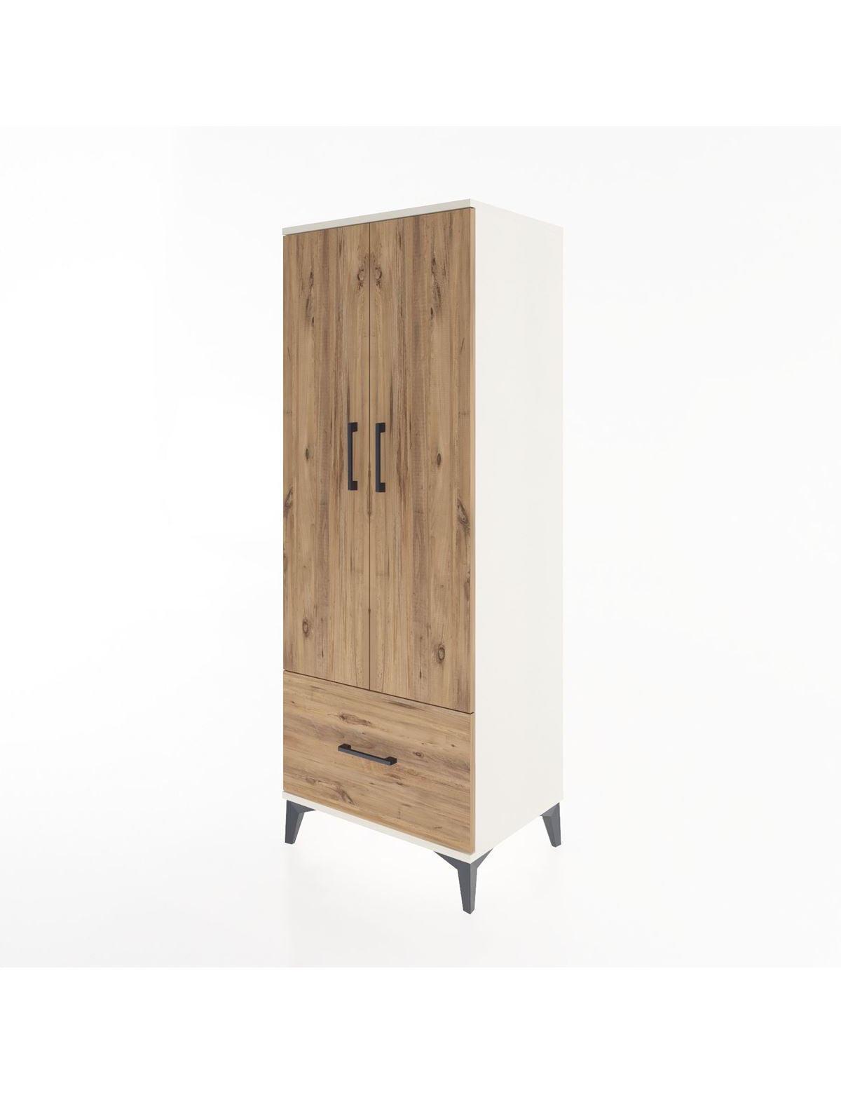 Hyperion Dolap 4 Raflı Tek Çekmeceli 2 Kapaklı 60x44x163 - S53M001V3B