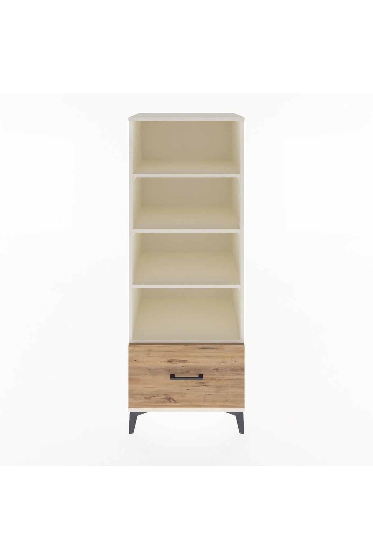 Hyperion Dolap 4 Raflı Tek Çekmeceli 60x44x163 Aytaşı-Çam