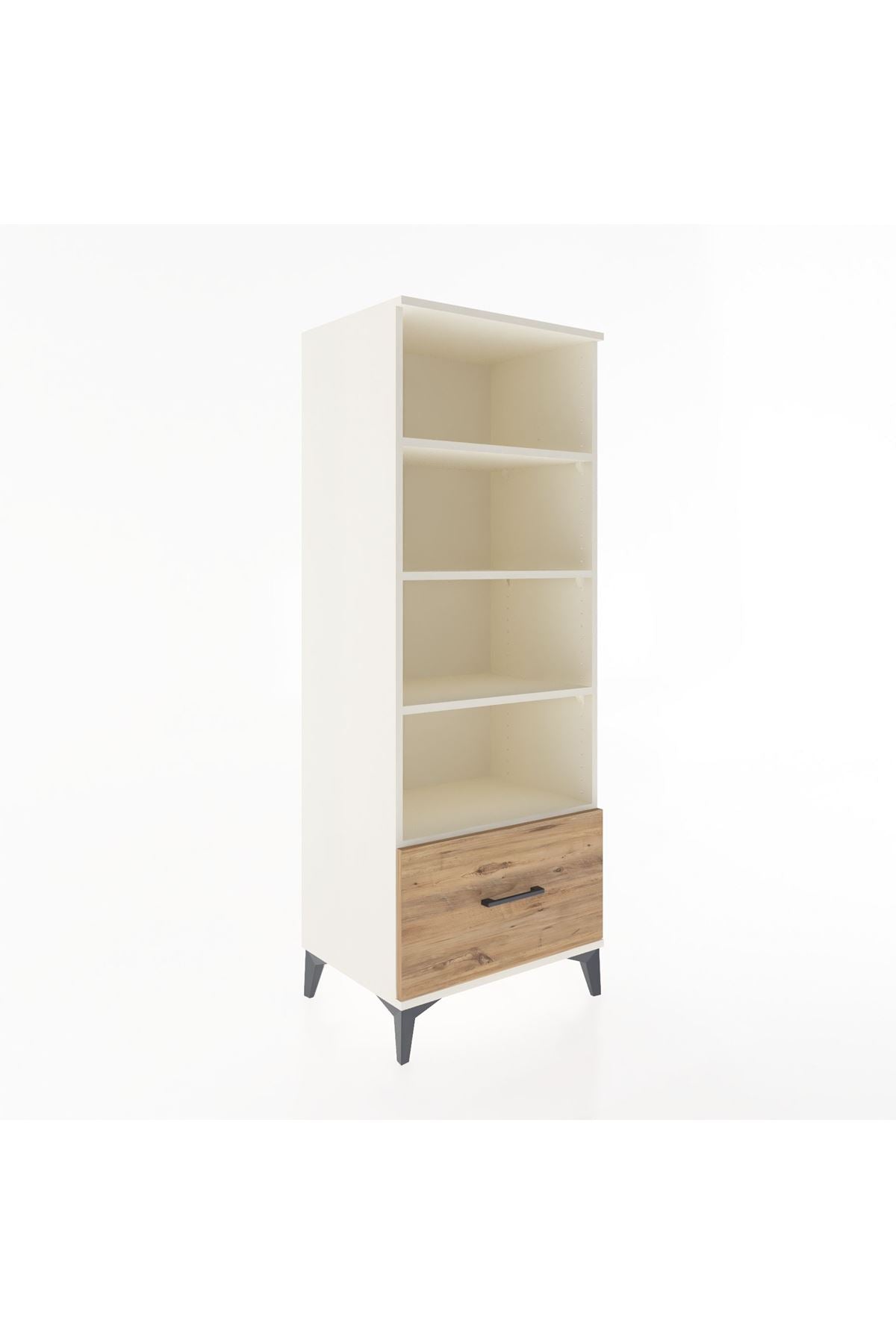 Hyperion Dolap 4 Raflı Tek Çekmeceli 60x44x163 Aytaşı-Çam