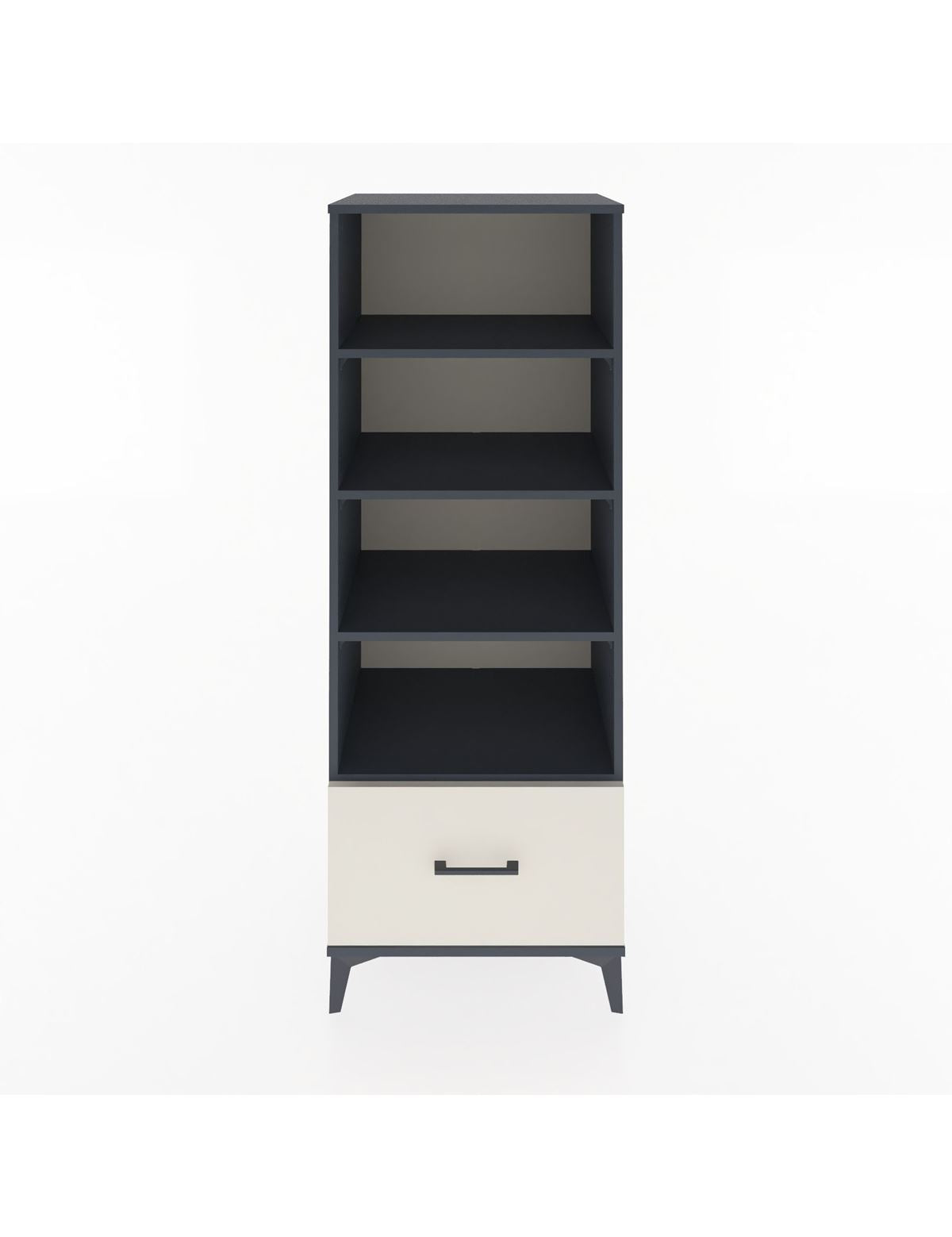 Hyperion Dolap 4 Raflı Tek Çekmeceli 60x44x163 Antrasit-Aytaşı