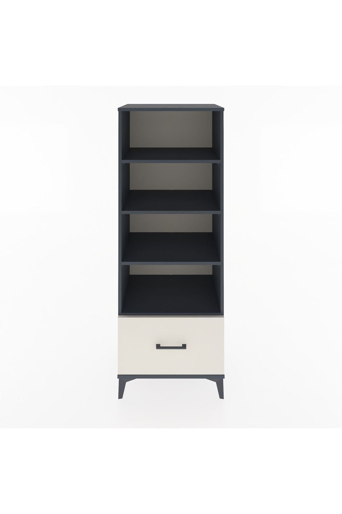 Hyperion Dolap 4 Raflı Tek Çekmeceli 60x44x163 Antrasit-Aytaşı