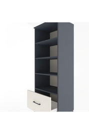 Hyperion Dolap 4 Raflı Tek Çekmeceli 60x44x163 Antrasit-Aytaşı