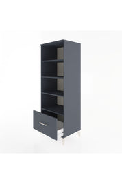 Hyperion Dolap 4 Raflı Tek Çekmeceli 60x44x163 Antrasit-Antrasit