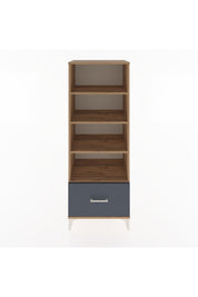 Hyperion Dolap 4 Raflı Tek Çekmeceli 60x44x163 Çam-Antrasit