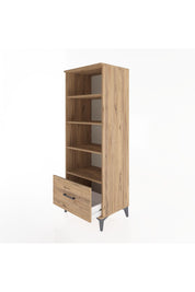 Hyperion Dolap 4 Raflı Tek Çekmeceli 60x44x163 Çam-Çam