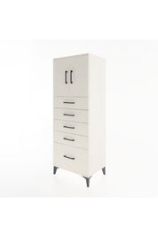 Hyperion Dolap 2 Raflı 5 Çekmeceli 2 Kapaklı 60x44x163 Aytaşı-Aytaşı