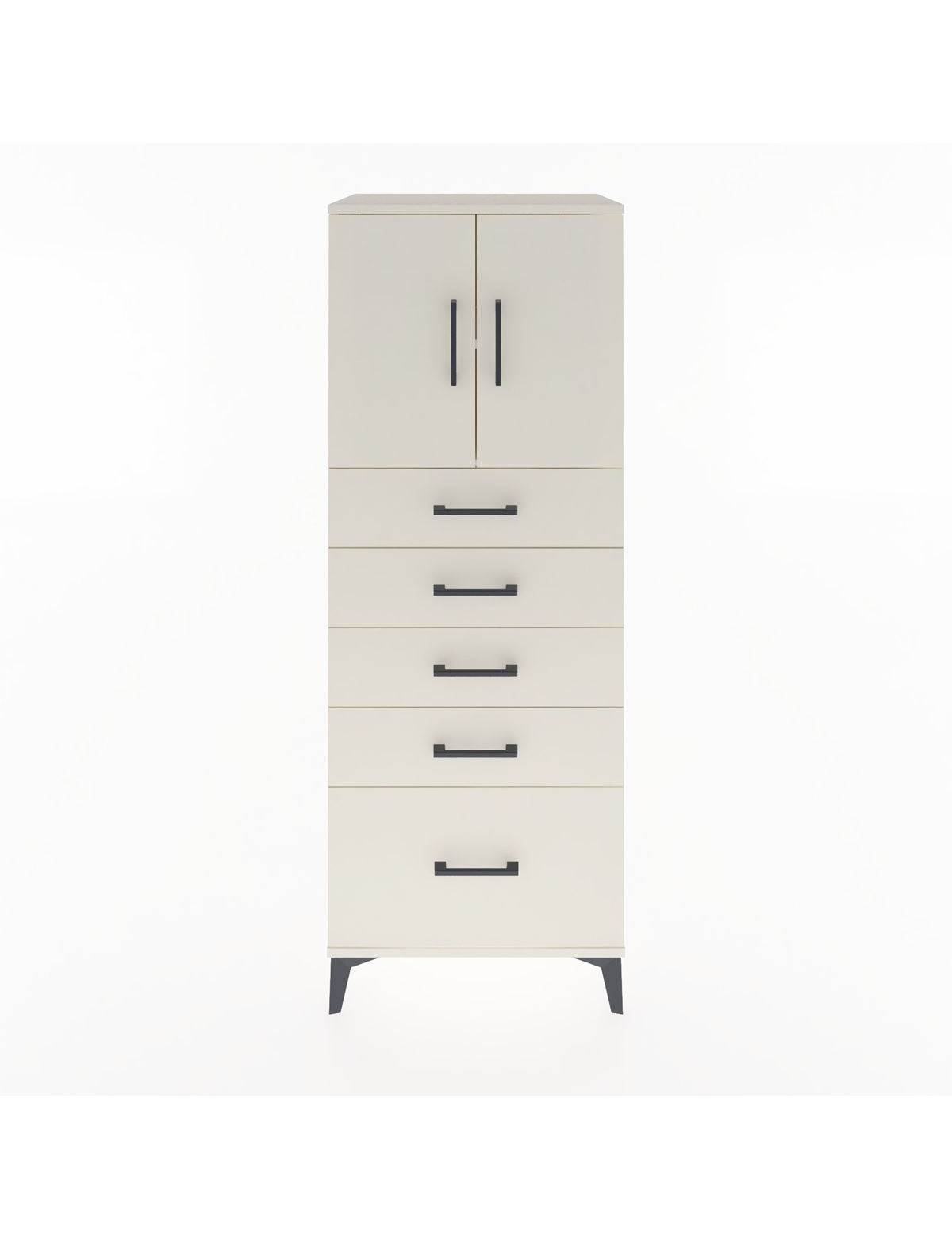 Hyperion Dolap 2 Raflı 5 Çekmeceli 2 Kapaklı 60x44x163 Aytaşı-Aytaşı