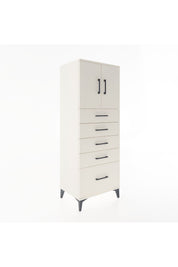 Hyperion Dolap 2 Raflı 5 Çekmeceli 2 Kapaklı 60x44x163 Aytaşı-Aytaşı