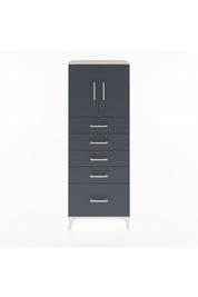 Hyperion Dolap 2 Raflı 5 Çekmeceli 2 Kapaklı 60x44x163 Aytaşı-Antrasit